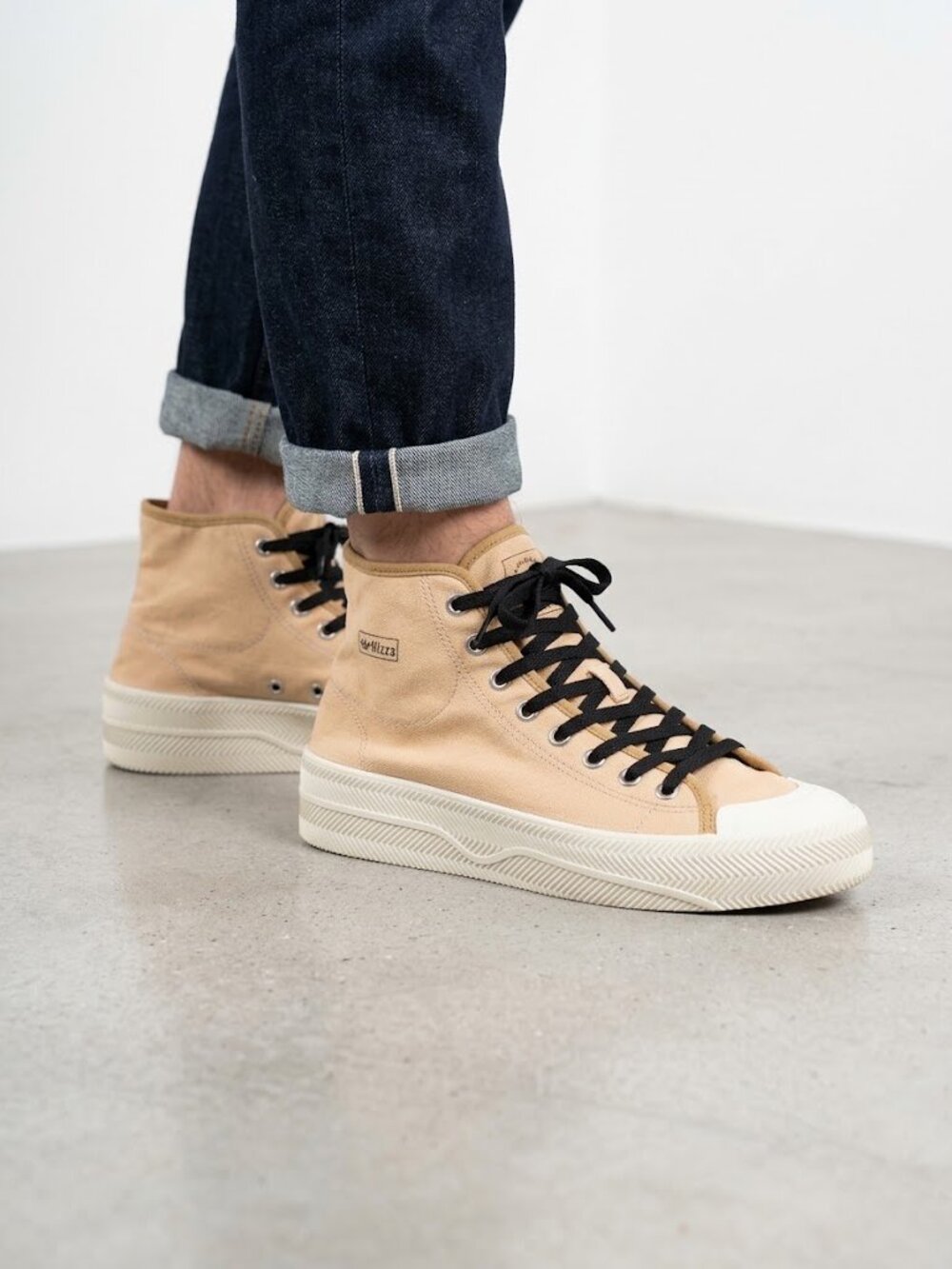 adidas Originals Nizza 2 Hi Pale Nude Canvas High Top Shoes Men's Size 8.5